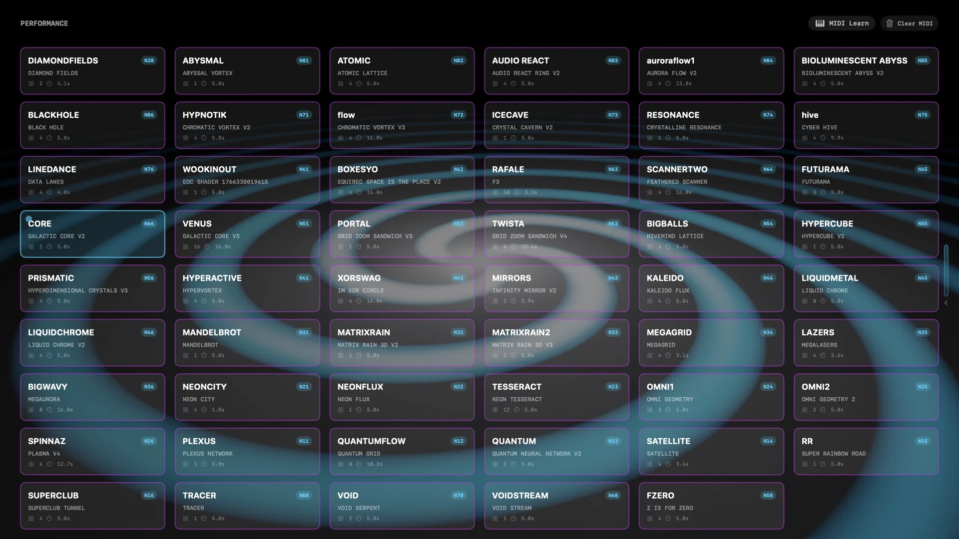 RenderWave Performance Mode interface